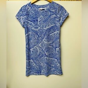 Jude Connally Blue And White Mini Dress